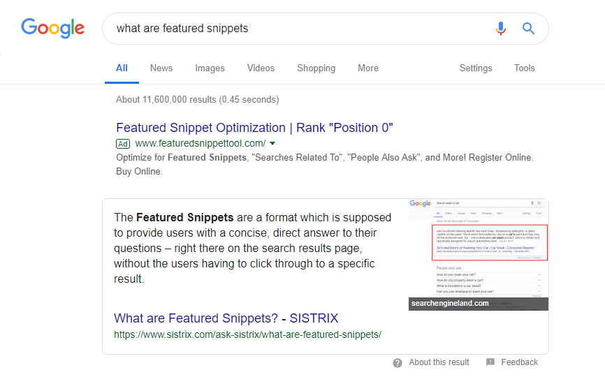 How To Optimise Your Content For Google’s Featured Snippets ...