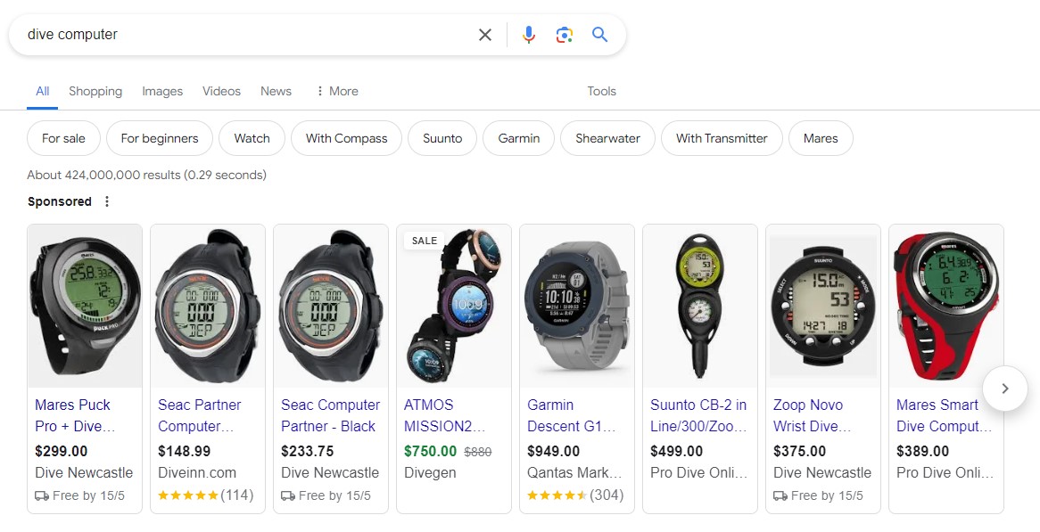 google shopping ads