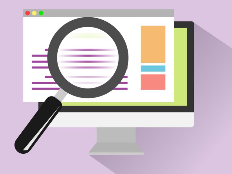 Website search illustration