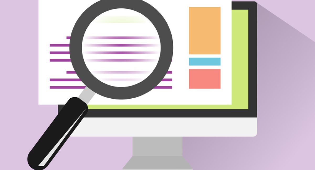 Website search illustration