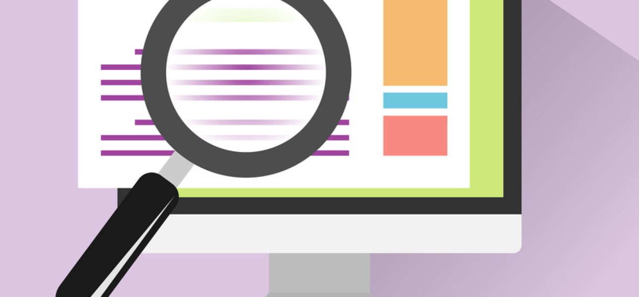 Website search illustration