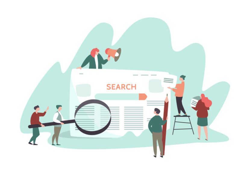 Small people and search engine result page