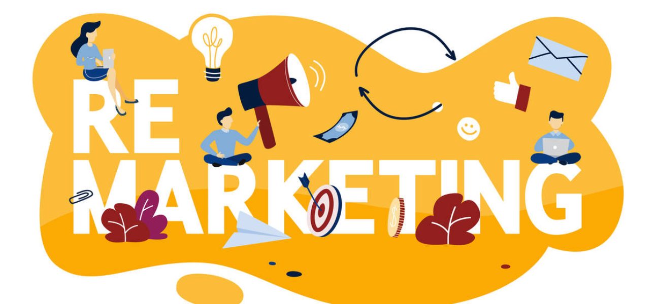 Remarketing concept illustration. Business strategy or campaign