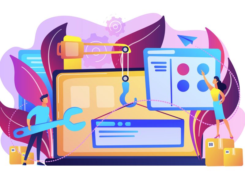WEB development concept vector illustration