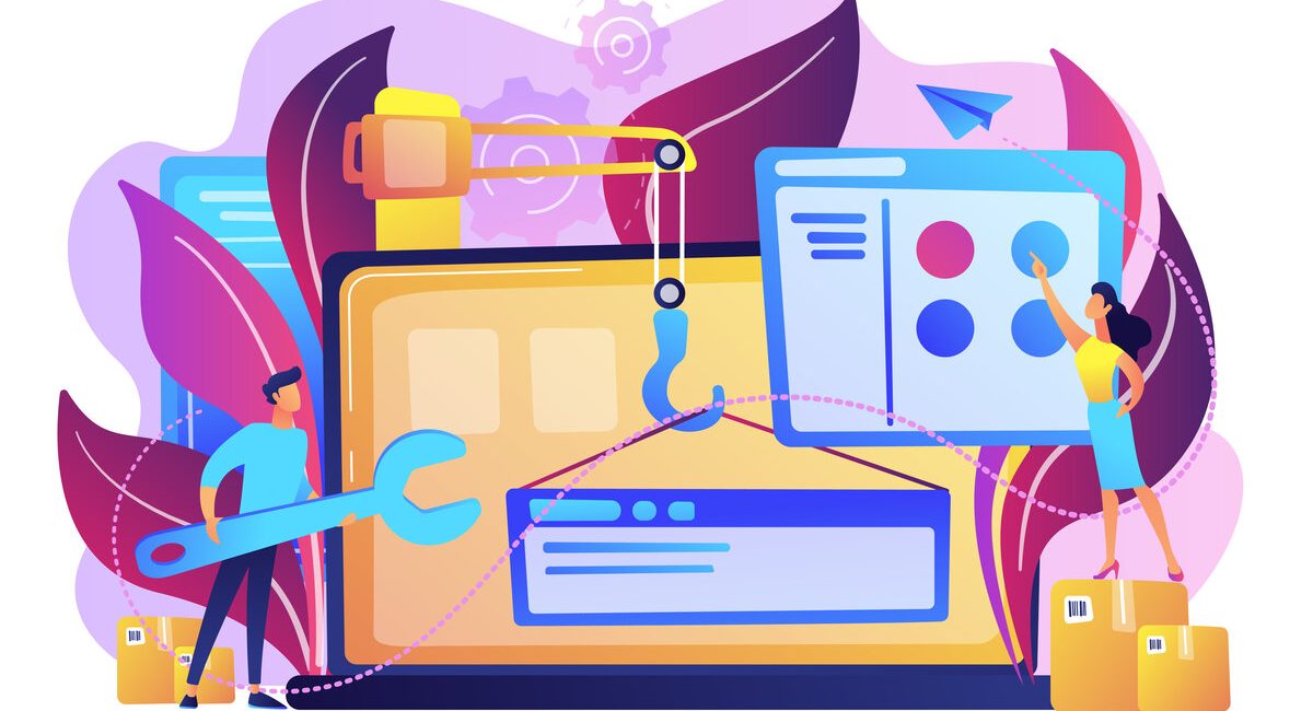 WEB development concept vector illustration