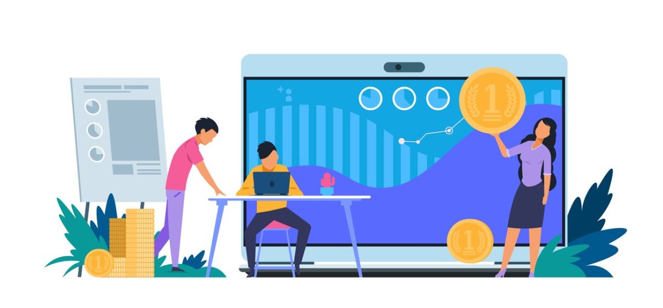 Leads generation. Conversion rate increasing and web content monetization concept with cartoon people. Vector customers inbound