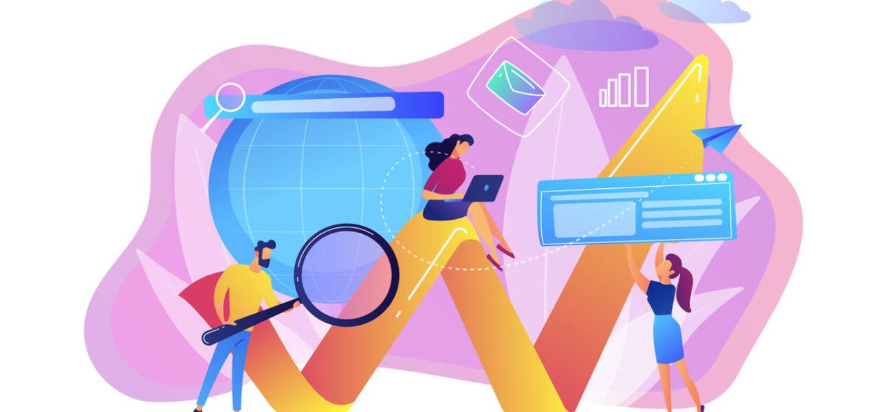 Digital marketing concept vector illustration.