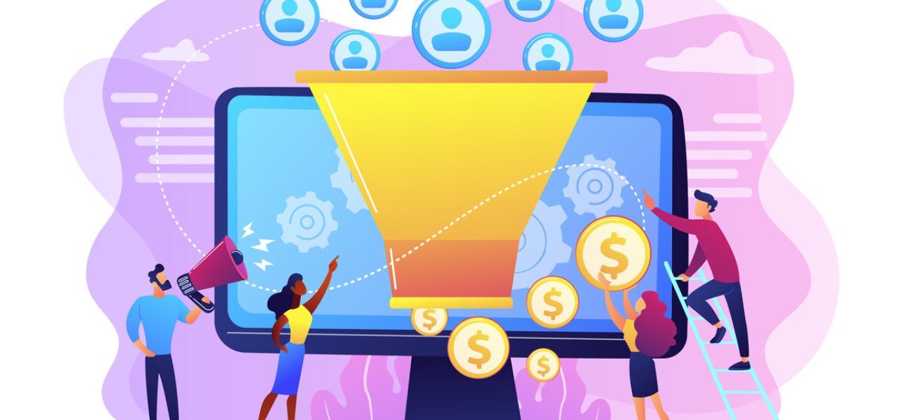 Generating new leads concept vector illustration