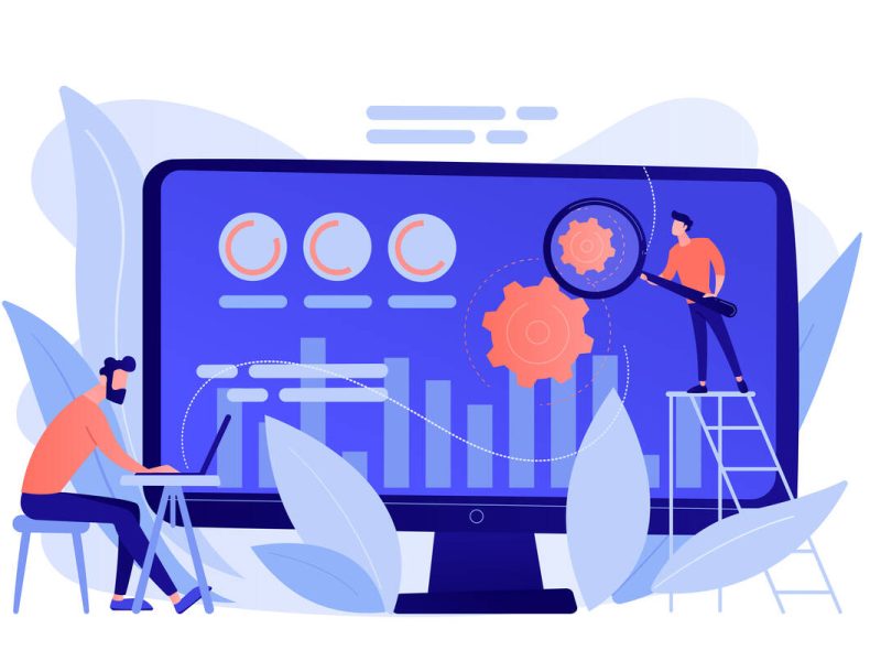 Conversion rate optimization concept vector illustration.